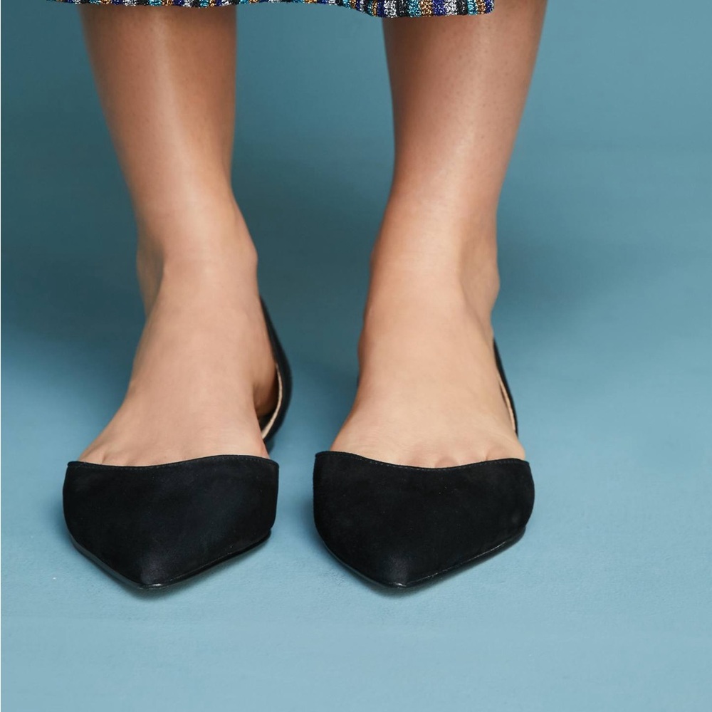 Sam Edelman Black Pointed Toe Heels - Picture 2 of 5